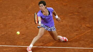 Carla Suárez, durante un partido.