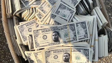 San Siro arde con billetes de ‘Dollarumma’