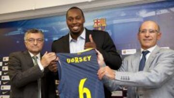 Joey Dorsey, en su presentaci&oacute;n junto a Joan Creus y Joan Blad&eacute;