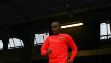 <b>BARCELONA </b>Samuel Etoo.