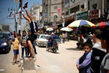 El duro entrenamiento en la Franja de Gaza