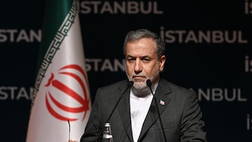 ISTANBUL, TURKIYE - JUNE 22: Iranian Foreign Minister Abbas Araghchi delivers a speech during a press conference as he attends the 51st Meeting of the Council of Foreign Ministers of the Organization of Islamic Cooperation (OIC) at Lutfi Kirdar International Convention and Exhibition Center in Istanbul, Turkiye, on June 22, 2025. (Photo by Elif Ozturk/Anadolu via Getty Images)