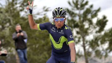 Nairo Quintana obtiene su primer t&iacute;tulo de la temporada.