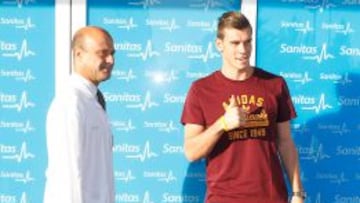 Gareth Bale está pasando el reconocimiento médico