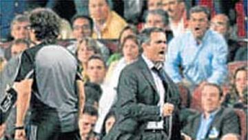 Mourinho, en el Camp Nou.