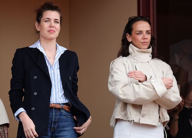 Carlota Casiraghi junto a Pauline Ducruet, segunda hija de la Princesa Estefanía de Mónaco.