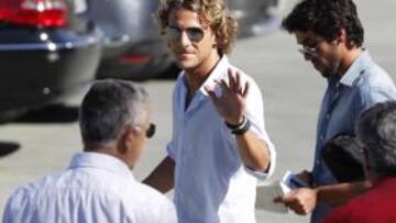 Forlán se despidió de la plantilla en El Cerro