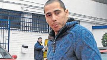 <b>ANIMADO. </b>Sergio Aragoneses, ayer, después del entrenamiento, en el Rico Pérez.