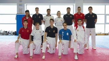 Selección Española de Taekwondo, en el C.A.R. de Madrid.