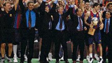 <b>CAMPAÑA TRIUNFAL.</b> Temporada pletórica para la plantilla azulgrana, que ha logrado el Grand Slam con Liga, Copa y Euroliga.