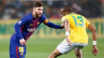 El Barça cumple el expediente y Messi juega un cuarto de hora