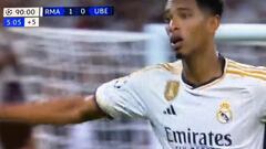 No lo vio nadie y es de alucinar: el gol imposible de Bellingham en el 95:05 tras pitar el árbitro