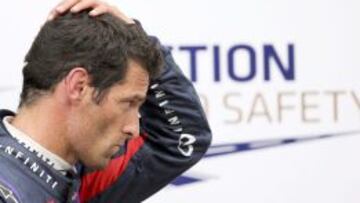 Webber: "Salir desde segunda línea aquí no está tan mal"