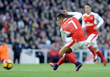 Los dos goles de Alexis Sánchez sobre Bournemouth