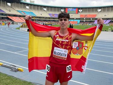 Bronce de oro para el catal¨¢n McGrath en el 10.000 marcha