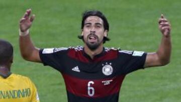 Khedira, celebrando su gol.