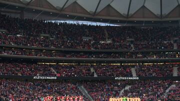Aspecto del Cívitas Metropolitano en el encuentro entre el Atlético y el Athletic.
