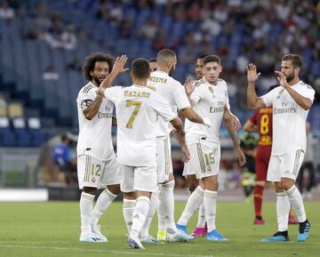 0-1. Marcelo celebró el primer gol.