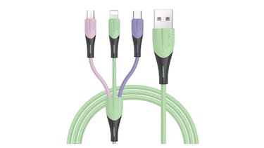 Carga hasta tres dispositivos a la vez con este cable USB, con un 54% de descuento