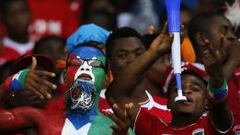 Los aficionados de Guinea Ecuatorial celebraron por todo lo alto la clasificaci&oacute;n de su equipo para cuartos de final de la Copa de &Aacute;frica.
 