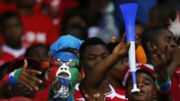 Los aficionados de Guinea Ecuatorial celebraron por todo lo alto la clasificación de su equipo para cuartos de final de la Copa de África.