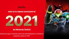 ¿Cuánto has jugado a Nintendo Switch en 2021? Descubre tus estadísticas