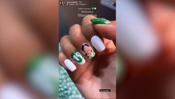 La locura de esta fan del Betis con H¨¦ctor Beller¨ªn: vean lo que hizo en sus u?as