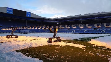 02/01/21 ESTADIO DEL ALAVES 
 PANORAMICA NEVADA DE MENDIZORROZA  NIEVE NEVADO