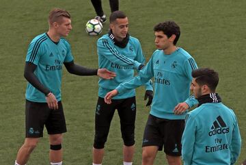 Kroos, Lucas Vázquez y Jesús Vallejo.