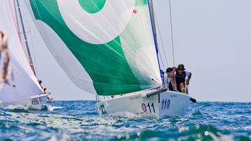 Un instante de la prueba de Getxo