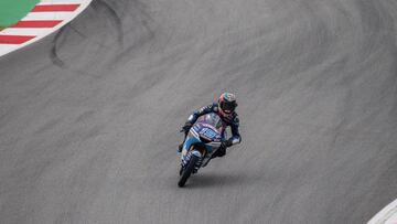 MONTMELO, SPAIN - JUNE 14: Gabriel Rodrigo of Argentina and Kommerling Gresini Moto3 rounds the bend during the MotoGp of Catalunya - Free Practice at Circuit de Catalunya on June 14, 2019 in Montmelo, Spain. (Photo by Mirco Lazzari gp/Getty Images)