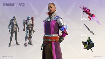 Arte oficial de la skin Ikora Rey de Destiny 2 en Fortnite