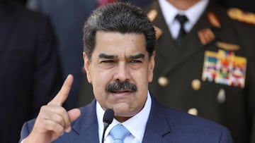 FILE PHOTO: Venezuela&#039;s President Nicolas Maduro speaks during a news conference at Miraflores Palace in Caracas, Venezuela, March 12, 2020. REUTERS/Manaure Quintero/File Photo