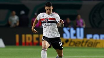 James Rodríguez, activo en empate de Sao Paulo