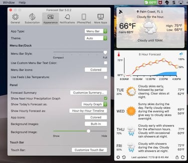 Estas apps para Mac te dirán el tiempo que hará en tu zona
