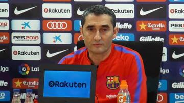 Valverde: "Confío en todo el mundo y sobre todo en Messi"