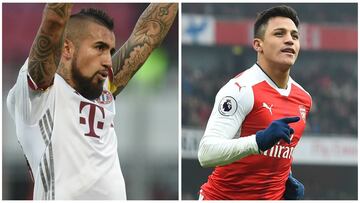 Las 4 disputas personales entre Arturo Vidal y Alexis Sánchez en Champions