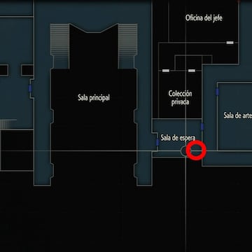 En la sala de espera de la Comisaría - 2F encontraremos una caja fuerte