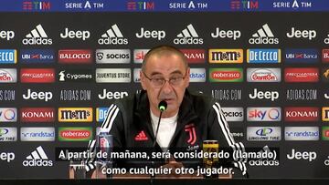 Tajante respuesta de Sarri sobre Arthur y el rendimiento de Pjanic