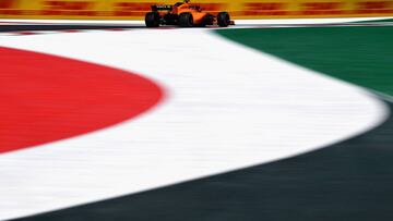 MEXICO CITY, MEXICO - OCTOBER 26: Lando Norris of Great Britain driving the McLaren F1 Team MCL33 Renault on track during practice for the Formula One Grand Prix of Mexico at Autodromo Hermanos Rodriguez on October 26, 2018 in Mexico City, Mexico.   Clive Mason/Getty Images/AFP
 == FOR NEWSPAPERS, INTERNET, TELCOS &amp; TELEVISION USE ONLY ==