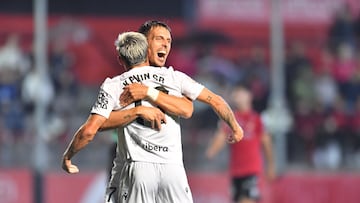 Kevin hizo el primer gol albinegro a domicilio de la temporada.