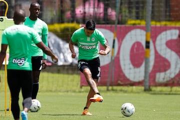 Imágenes del entrenamiento de Atlético Nacional previo al partido ante Bucaramanga