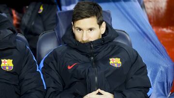 Messi, suplente.