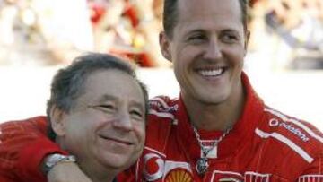 <b>BUENA RELACIÓN. </b>Schumacher estuvo ayer en París con Todt.