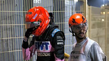 Formula One F1 - Qatar Grand Prix - Lusail International Circuit, Lusail, Qatar - October 7, 2023 Alpine's Esteban Ocon leaves the track after crashing out of the sprint race REUTERS/Hamad I Mohammed