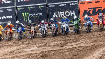 Salida de la carrera de clasificación del MXGP de Italia.