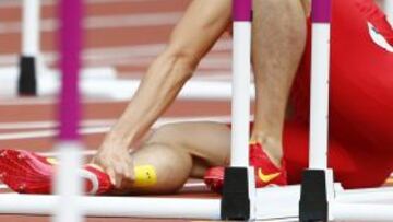 Liu Xiang, fuera de las semis al chocar con la primera valla