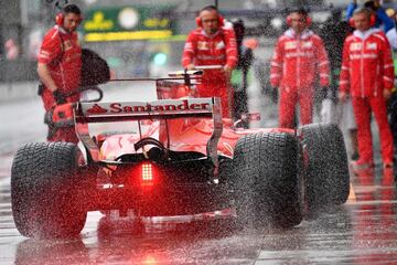 La lluvia en Monza retrasó la calificación del GP de Italia