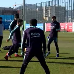 El Barcelona vuelve al trabajo tras la derrota ante el Levante