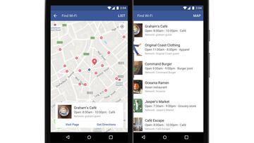 Cómo encontrar un punto de acceso WiFi desde la app de Facebook
